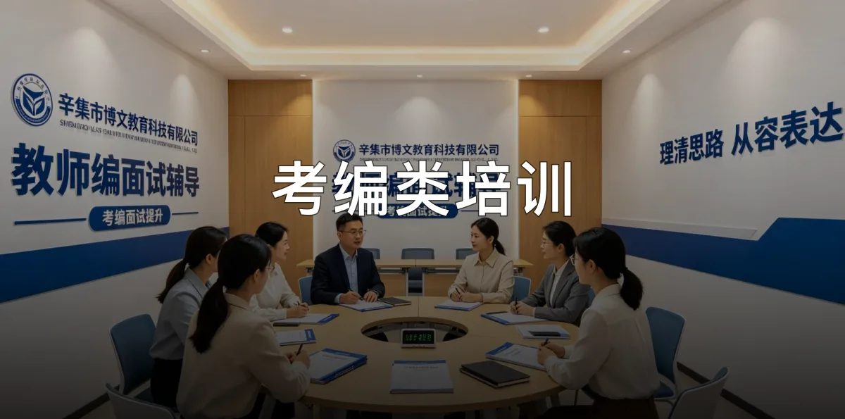 考编类培训 · 辛集市博文教育科技有限公司官方服务认证